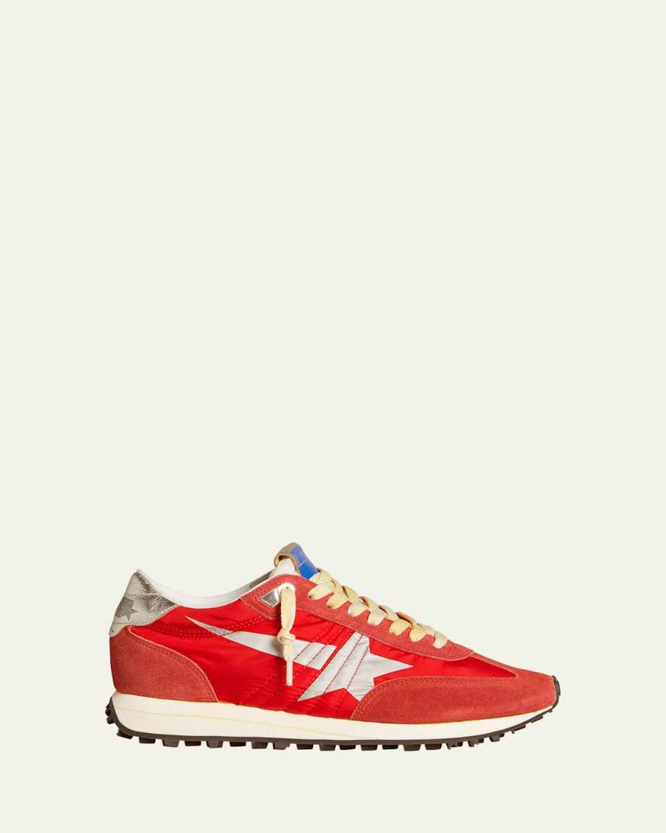 Running Marathon Suede Nylon Sneakers